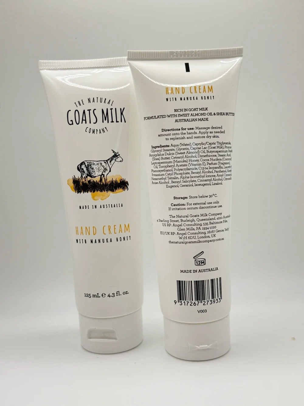 The Natural Goats Milk Company Hand Cream Duo Manuka Honey - 2 Pack